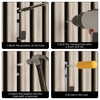 WWMH Hooks for Acoustic Panels, Black, 13 mm Wide, Coat
