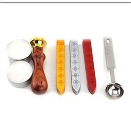 MNYR Mermaid Wax Seal Stamp Melting Spoon Sealing Wax Sticks Candle Box Set Embellishment Wedding Invitation Card Snail Mail Gift Wrapping Wine Package Great Christmas Gift Idea Wax Seal Stamp Set