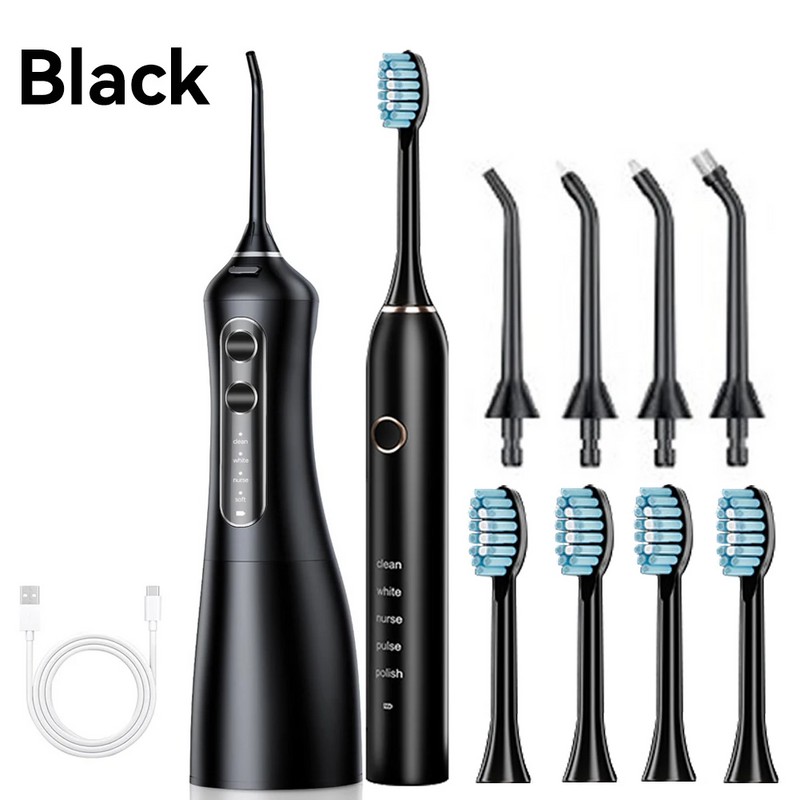Oral Irrigator & Sonic Toothbrush Set for Daily Care –