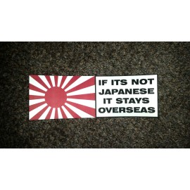 Black Crow Decals JAPAN EDM JDM Sticker Decal Vinyl *MADE and SHIPPED IN USA* WATERPROOF UV RESIST