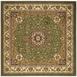 Safavieh Lyndhurst Collection LNH329B Traditional Oriental Area Rug, 8' x 8' Square, Sage / Ivory
