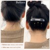 12 Pcs Transparent Plastic Hair Side Combs - Stylish Lightweight