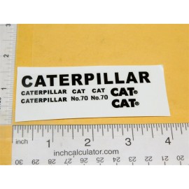 Ertl CAT Scraper #70 Construction Toy Replacement Sticker Set ET-031