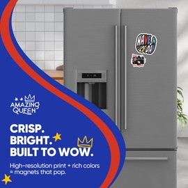 Camera Magnets - Stay Focused Floral Design - Vintage Camera - 2 Pack - - 5" Wide Design - Sticks to Fridges, Lockers, Toolboxes & More - Made in USA - AQM2441