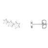 Estella Bartlett Silver Plated Trio Star Ear Studs