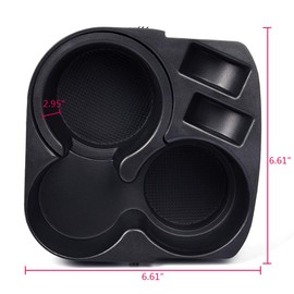 New Cup Holder Insert Center Console, Compatible with Nissan Altima 2007-2012 Replacement Black Plastic