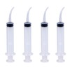 ROSENICE Dental Syringe 4pcs Disposable Dental Irrigation Syringe with Curved