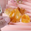 Artistone Citrine Crystal Thumb Worry Stone for Anxiety Healing Crystal