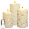 Da by Flameless Candle with Recessed Fairy Lamp, Dynamic Flame