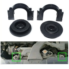 HOOTURB - Soporte de montaje de radiador superior para Nissan Maxima 2004 -2017 Quest 2004 -2016 Rogue 2008-2015 Altima 21506-6M100 21542-CA000 (2 piezas)