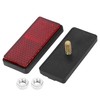 F FIERCE CYCLE Pair of M6 x 1.0 Red Rectangle