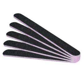 Nailfun 5 Black/Pink Straight Nail Files – Grit 80/80