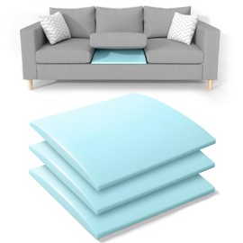 Tromlycs Couch Cushion Support for Sagging Sofa Support Seat Under Cushion 22x22 inch Sag Repair Furniture Blue, Set of 3