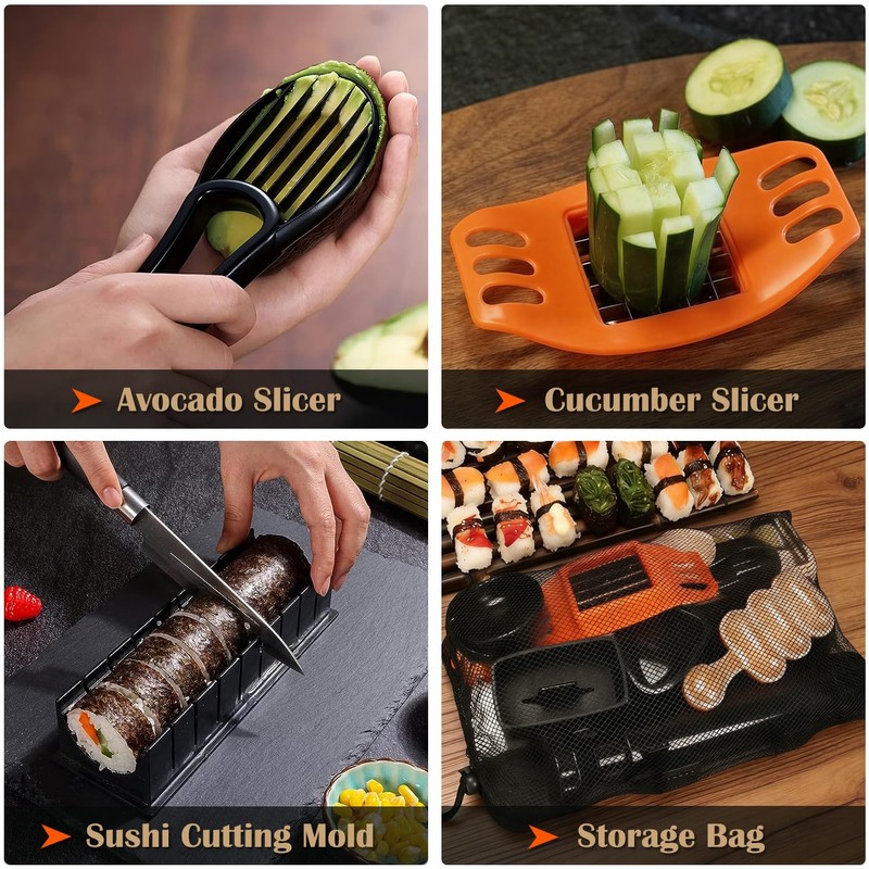 SmileTools Sushi Making Kit, 30 in 1 Sushi Kit with