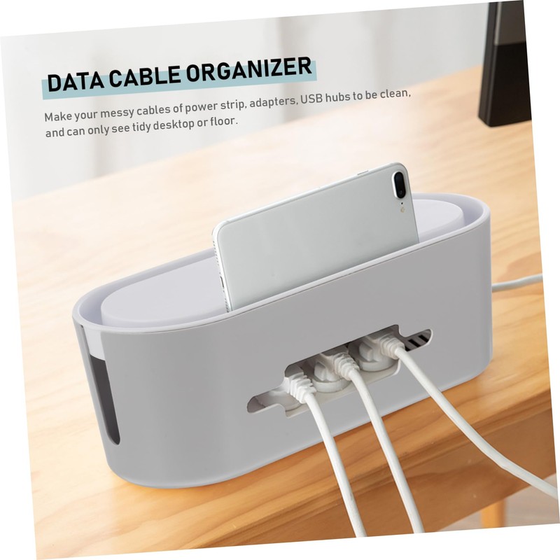 LABRIMP 1pc Stylish Cable Organizer with Detachable Cover Safe Power