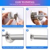 Creatyi Heavy Duty Closet Rod Brackets Closet Shower Rod Bracket