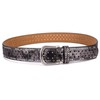 Jalach Women's Rivet Belt with Star Hole, Wide Leather Belt,