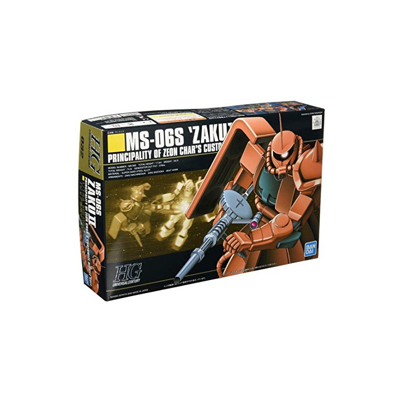 Bandai Spirits HGUC Mobile Suit Gundam MS-06S Char's Custom Zaku