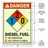 Brimar - 10" x 14" - NFPA Diesel Fuel 1-2-0