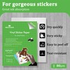 MECOLOUR Clear Sticker Paper Printable Vinyl for Inkjet Printer-100 Sheets