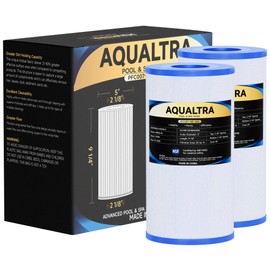 AQUALTRA Spa Filter Replaces Pleatco PRB35-IN, Unicel C-4335, Guardian 409-219, Filbur FC-2385, Dynamic Series 03FIL1300, Waterway 35, 5 x 9 1/4 Drop in Hot Tub Filter 2 Pack (White)