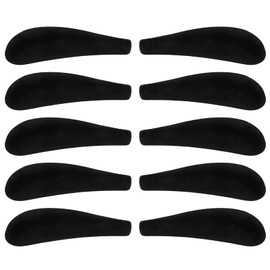 TOVINANNA Non-Skid Hanger Shoulder Forms, 10 pcs Hanger Shoulder Rest Black Hanger Clothes Hanger Protectors Coat Hanger Shoulder Pads Shaping Suit Hanger Shoulder Forms