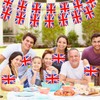 100 Pcs British Stick Flags British Union Flags 5 x