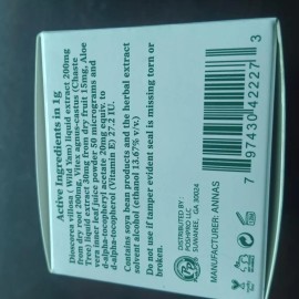 Creme ANNAS Wild Yam Cream, Wild Yam Cream Organic for Hormone Balance 4 oz