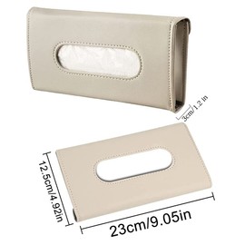 NO 2 Pieces Tissue Box Sun Visor Fabric Holder Mask Holder Car Tissue Box Hanging Paper Towel Clip Car Tissue Holder for Backrest Hanging Napkin Holder Storage Case