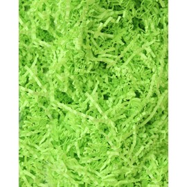 MagicWater Supply Soft & Thin Cut Crinkle Paper Shred Filler (2 oz) for Gift Wrapping & Basket Filling - Lime Green