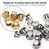 Betoplin 30 Pieces Pin Backs Locking, Metal Pin Backings Pin
