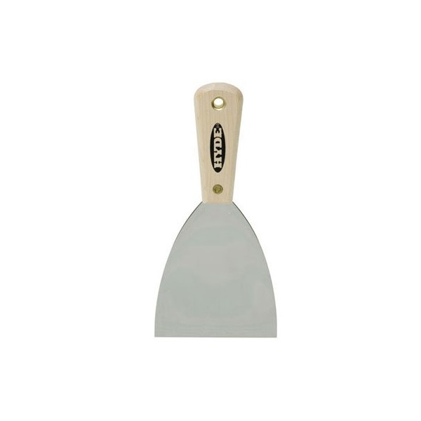 Putty Knife, 4in.W., Wood, 4in.L.