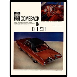 1963 Chrysler Gas Turbine Car Metal Sign: 12x16" & Free Shipping