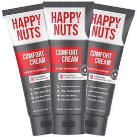 HAPPY NUTS Desodorante En Crema Confort para Hombre: Defensa Contra El Sudor Antirozaduras, Control de Olor, Desodorante para Hombre Sin Aluminio y Pr