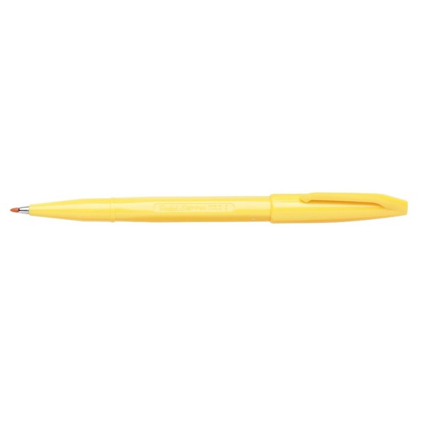 Pentel Sign Pen - Yellow, Pack of 12 , S520-G
