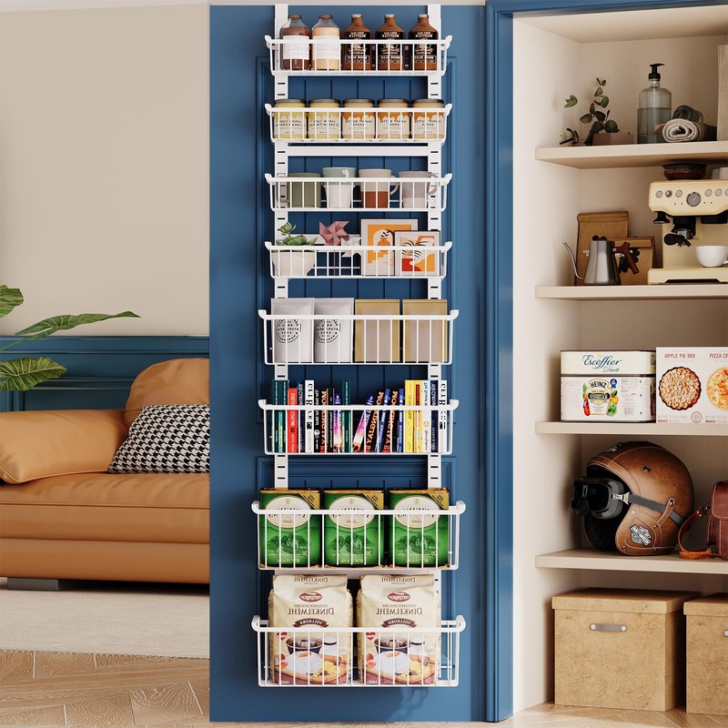 8-Tier Over The Door Pantry Organizer, Pantry Organization and Storage,