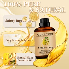 Wuvezrub Wuvezrub Ylang-Ylang Essential Oil 240ML - 100% Pure and Natural Oils for Aromatherapy Diffuser - 8 Fl Oz/Ylang-Ylang
