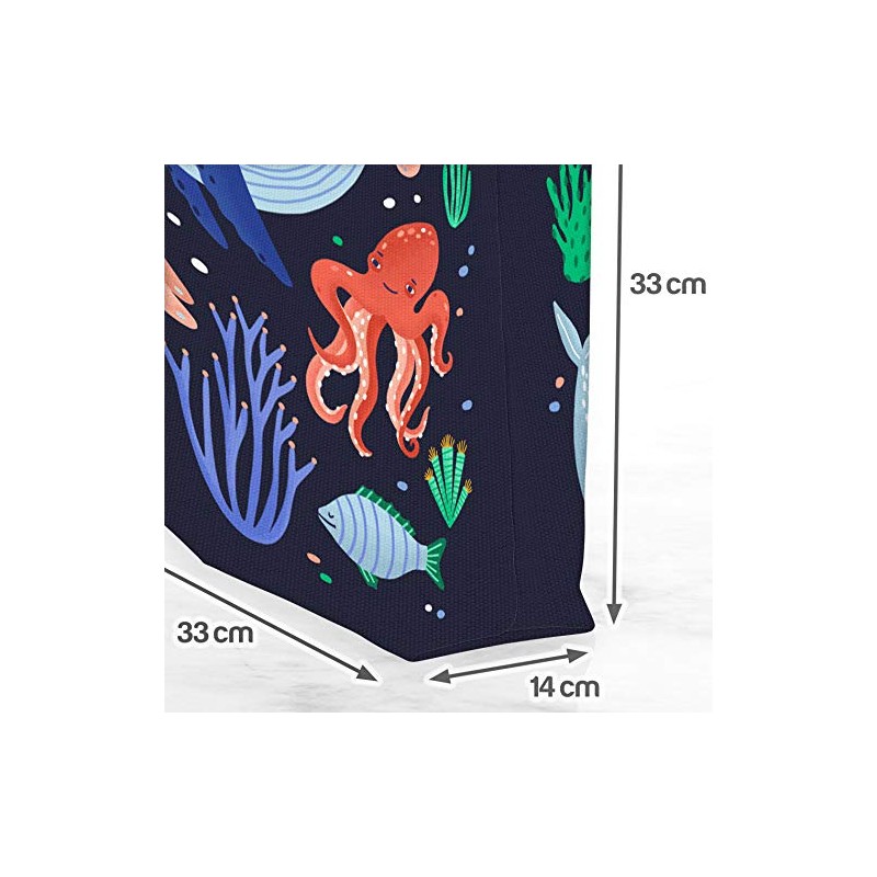 VOID Sea Animals Whale Crab Fish Bag 33 x 33