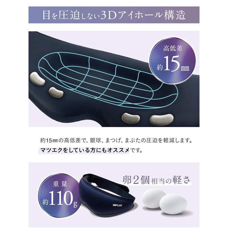 NIPLUX EMS EYE MASK Hot Eye Mask, Eye Warmer, Eye