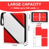 Hipoocok 4 Pocket Trading Card Binder - Holds 440 Cards