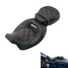 TCMT Low-Profile Driver Passenger Two Up Seat Fit For Harley