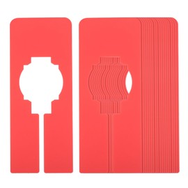 PATIKIL Clothes Dividers, 20 Pack Rectangle Closet Clothing Rack Size Dividers, Red, Plastic