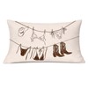 ShowDraven Cowgirl Pillow Cover 12x20 Inch Western Decor