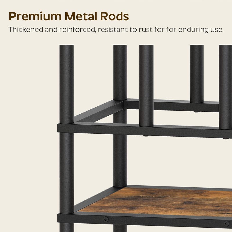 YATINEY Free Standing Shoe Rack, Tall Boots Rack Organizer, Boot