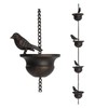 Dytabepl Rain Chains for Gutters, Rain Drain Chain, Mobile Birds