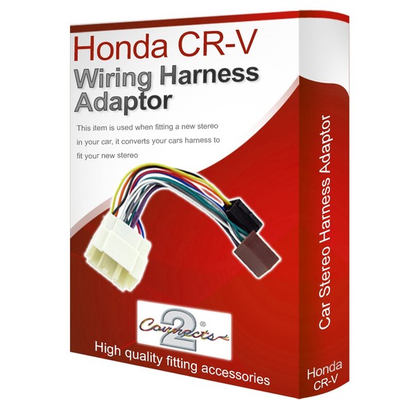 CR-V CD radio stereo wiring harness adapter lead loom ISO
