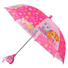 Nickelodeon - Paraguas para niños, patrulla canina para niños pequeños y niños pequeños para niños de 3 a 6 años, Rosado, Edad 3-6