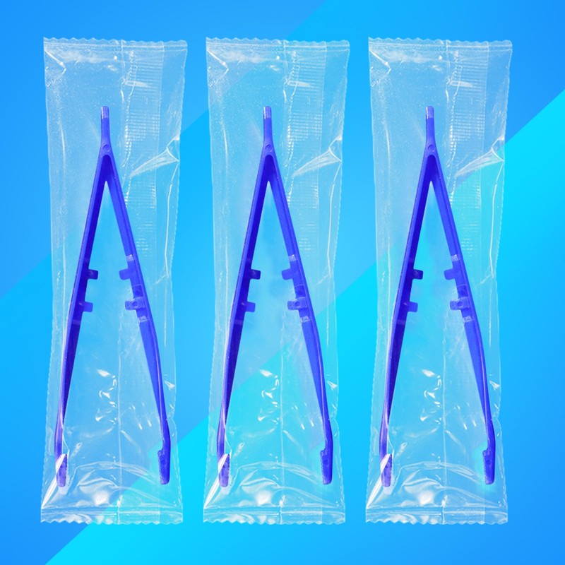 Tweezers,First Aid Tweezers Individually Wrapped,Plastic Tweezers Bulk,Disposable Forceps,Medical Tweezers,Lab Tweezers