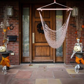 efunmodern Garden Beach Cotton Swing Hanging Rope Chair Air/Sky Swing Camping Hammock Chair