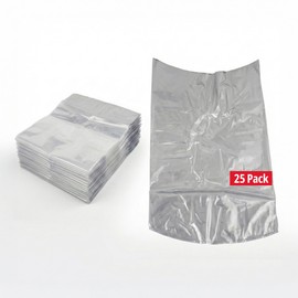 Stromberg's Small Turkey Heat Shrink Bags, Large Chicken Poultry Freezer Storage Bags, 14" x 24" Food Safe 65 Micron Shrink Wrap for Water Dip Sealing, Minimizes Freezer Burn & Punctures, 25 Pack